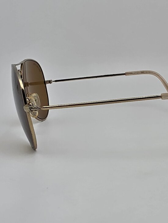 Michael Kors Jet Set M2047S 780 Gold Frame Brown Glass Lens Aviator Sunglasses main image 12